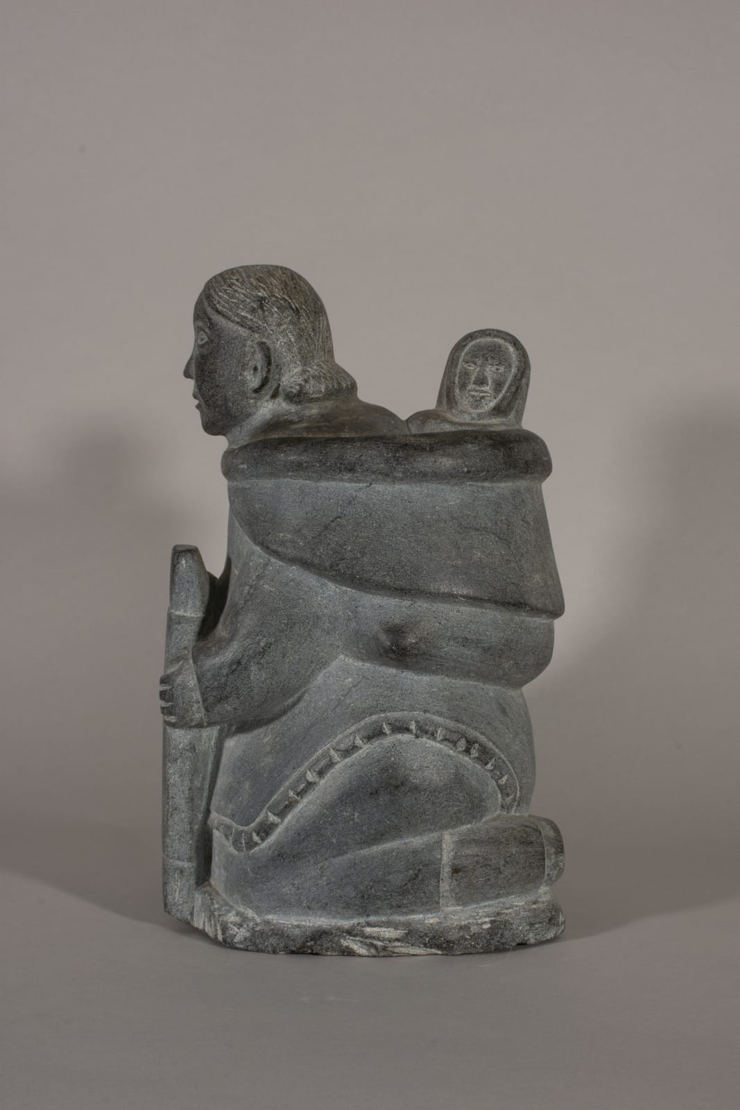Sarah Nastapoka, Woman Stretching a Skin / Femme qui étire une peau, ca. 1965