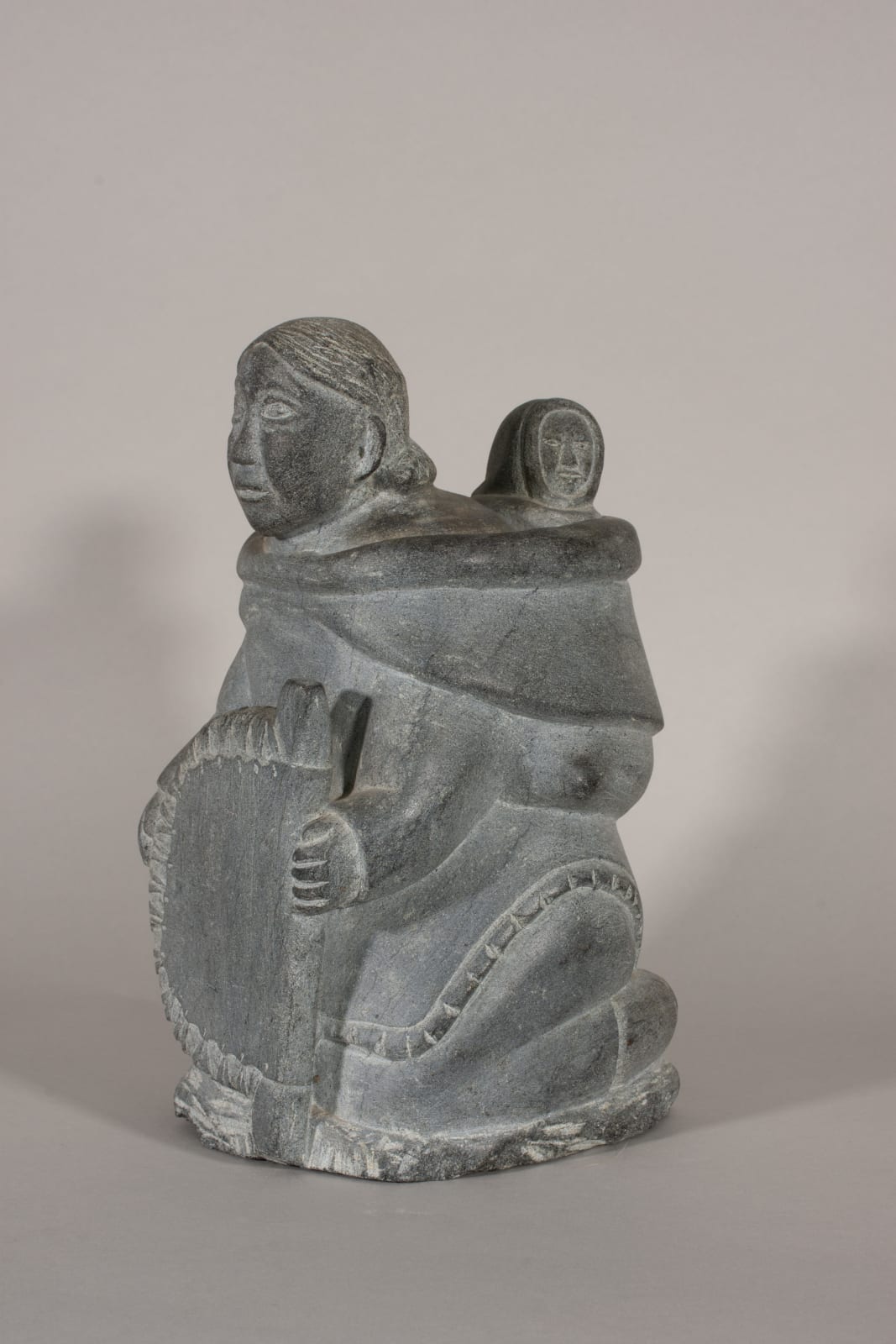 Sarah Nastapoka, Woman Stretching a Skin / Femme qui étire une peau, ca. 1965