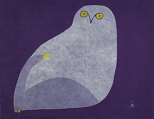 Ningiukulu Teevee, Owl Courting Goose, 2025