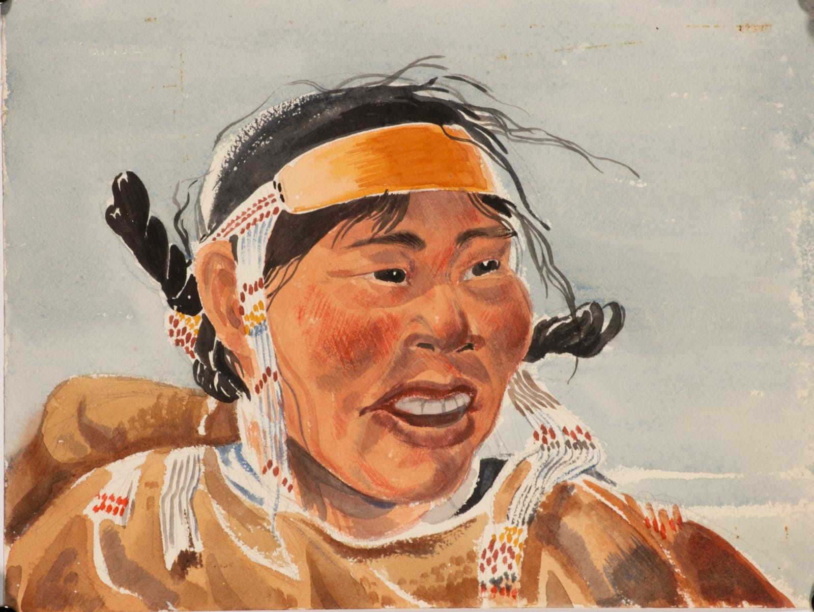 James Houston, Untitled (Young Kivalliq Woman), ca. 1956