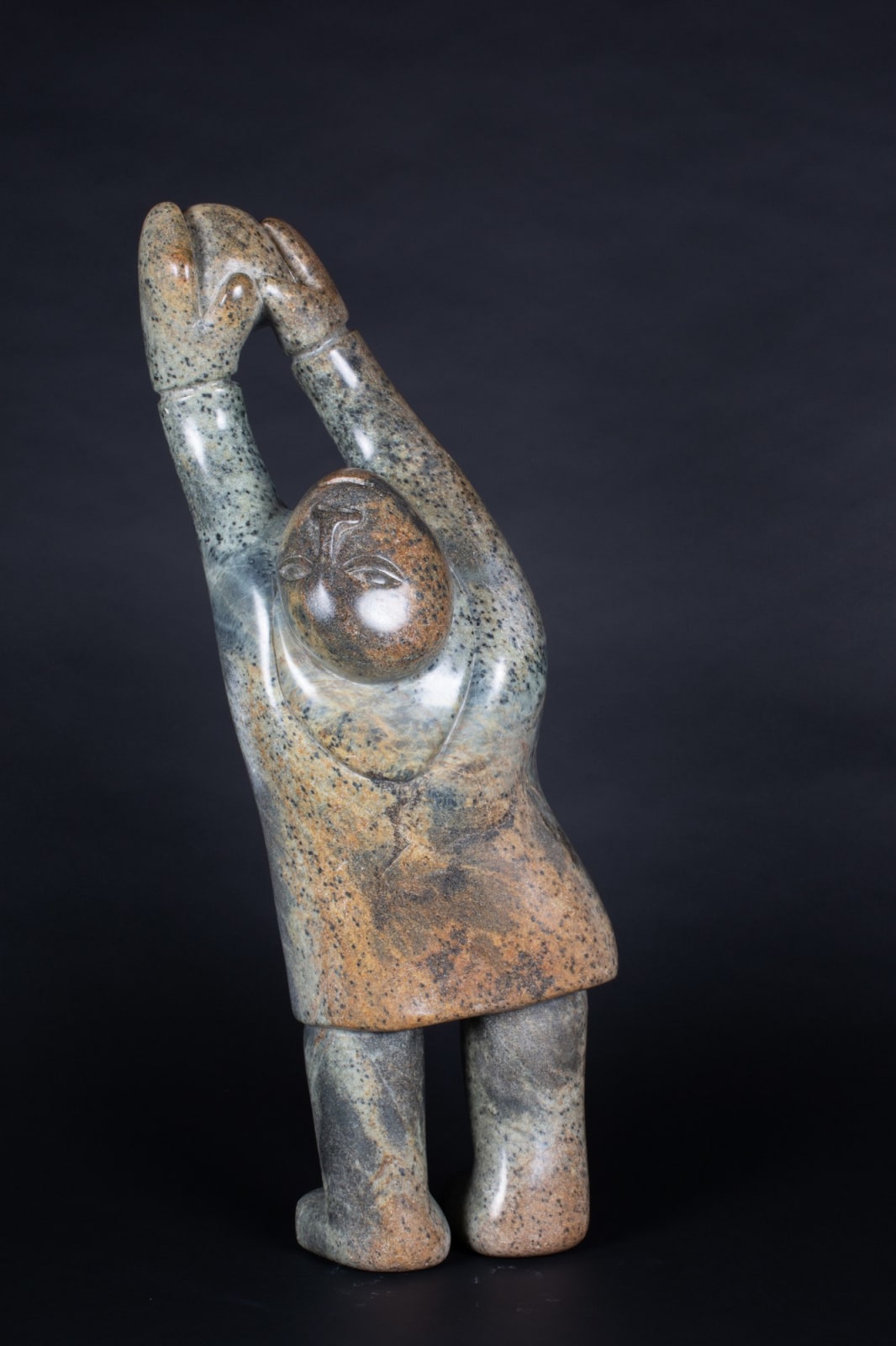 Anghik Ruben, Abraham, Child with Snowball / enfant ave boule de neige, 2000