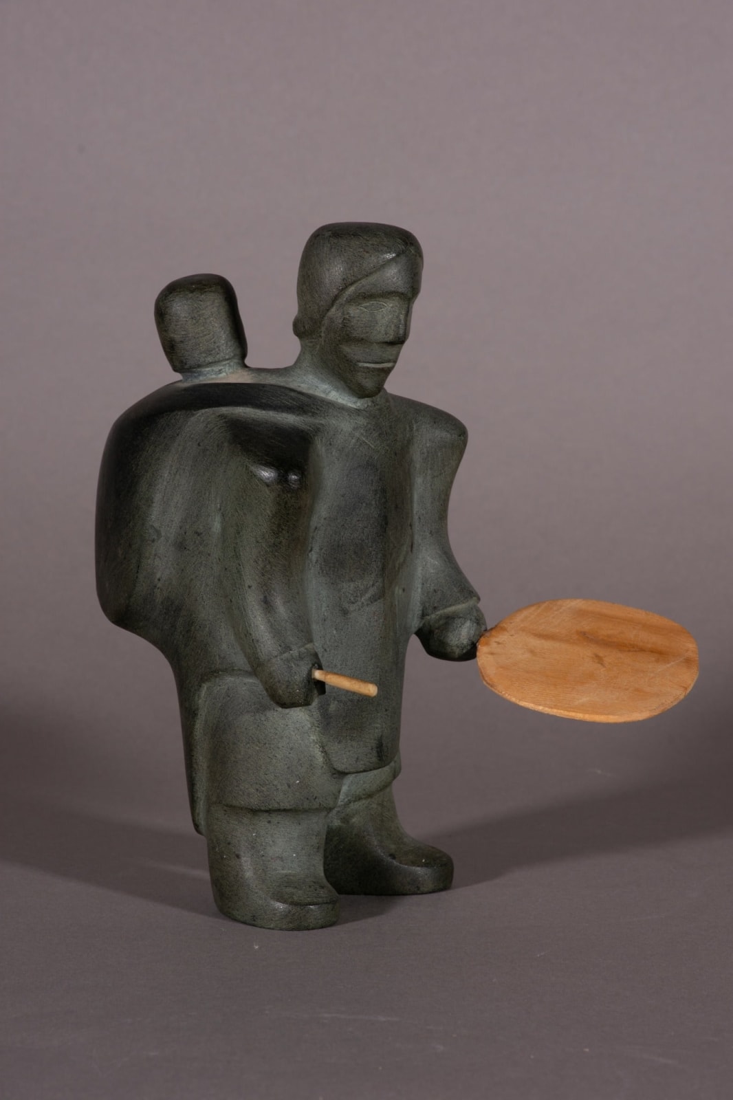 George Tataniq, Mother & Child with Drum/ mere et enfant avec tambour, ca. 1975