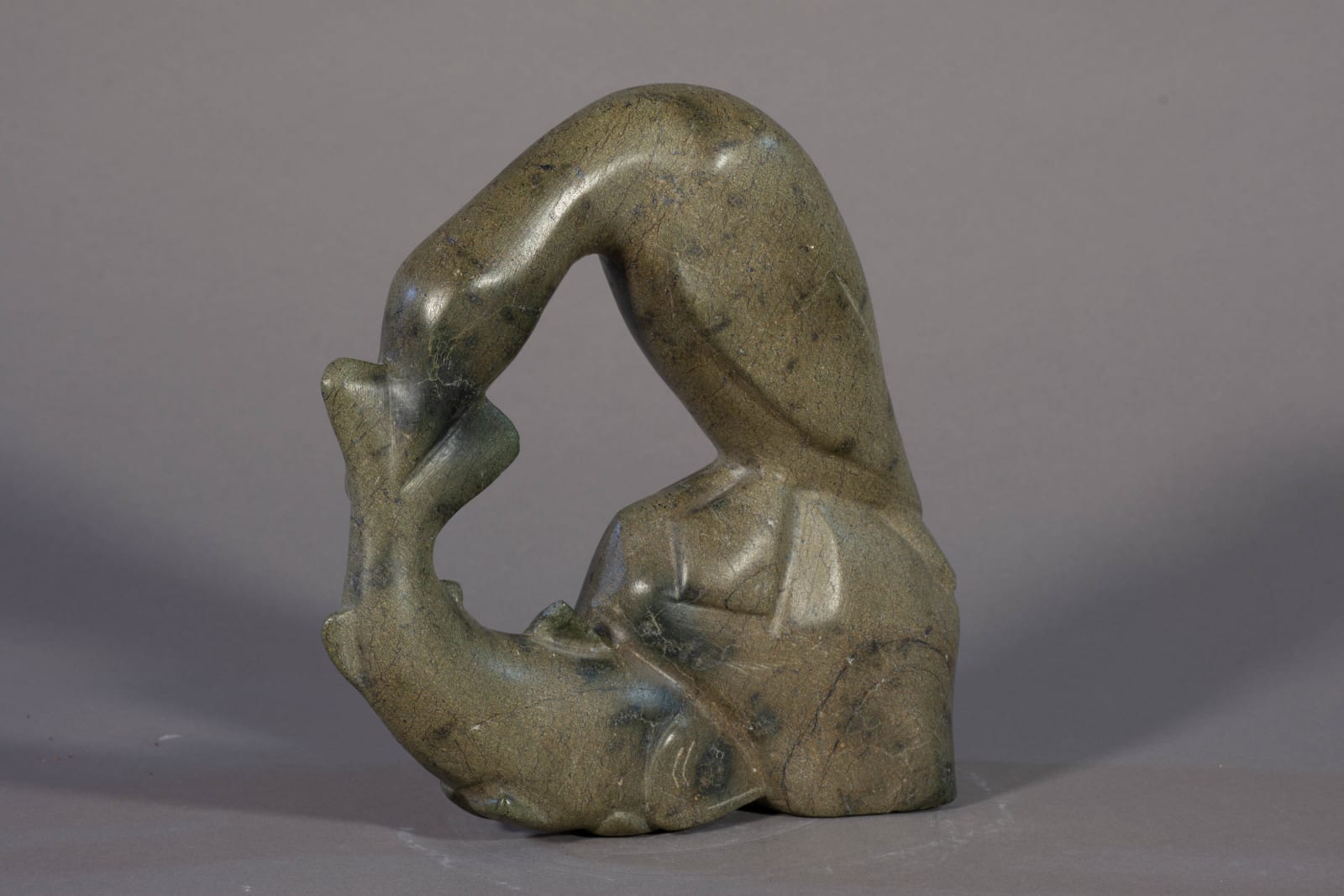 Qavaroak (Kabubawa) Tunnillie, Bird & Fish / Oiseau & poisson, ca. 1975