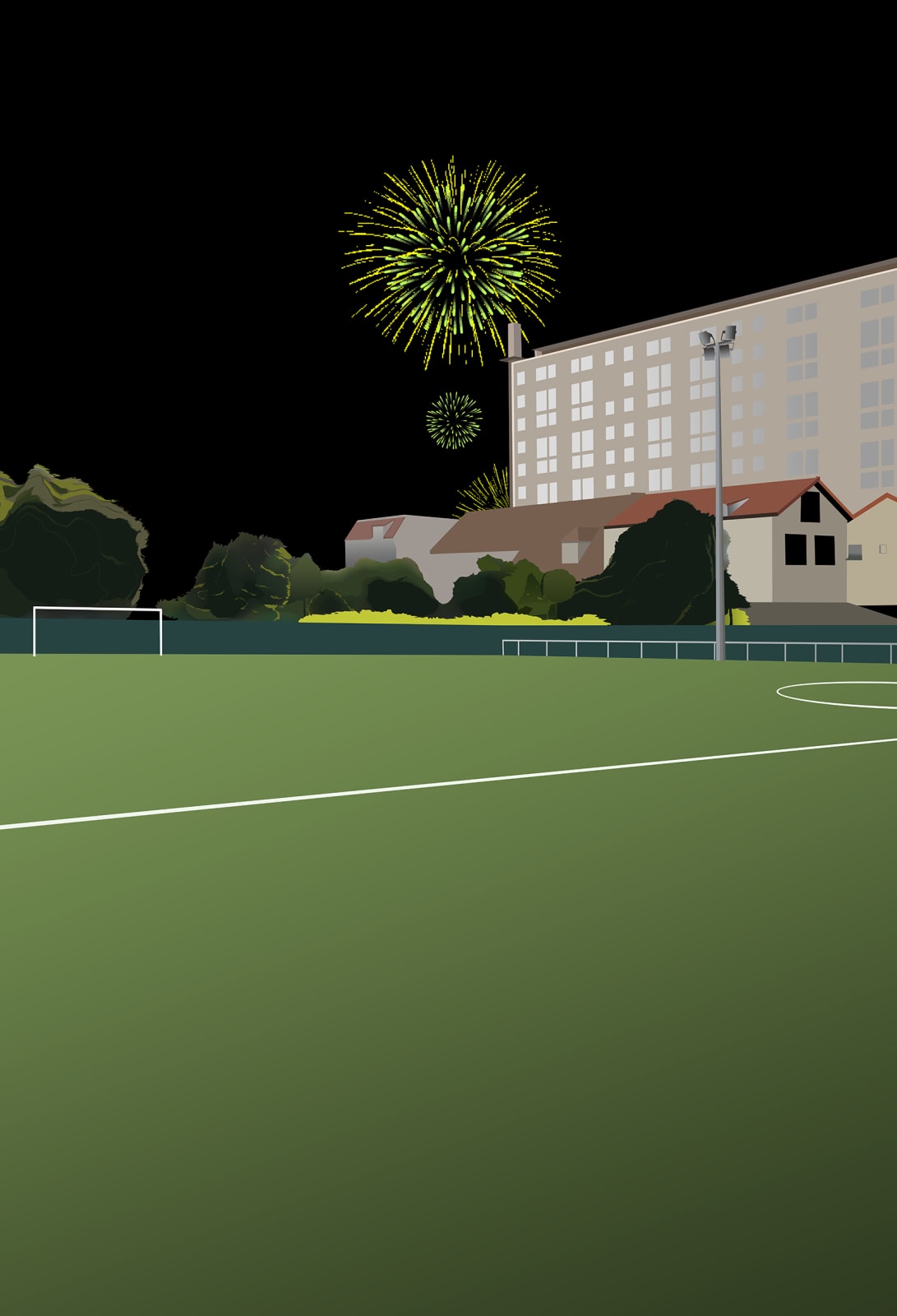 Arash Hanaei, Fire! Fireworks, 2018
