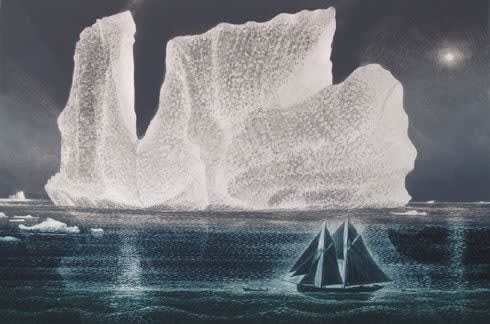 David Blackwood, Down on the Labrador: Towing the Nickerson 38/75, 2004