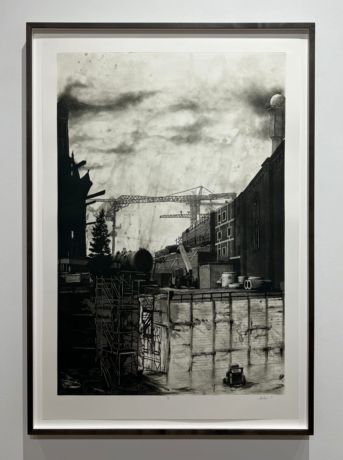 Alex R.M. Thompson, Untitled (pipeline w/ tree) 4/5, 2023