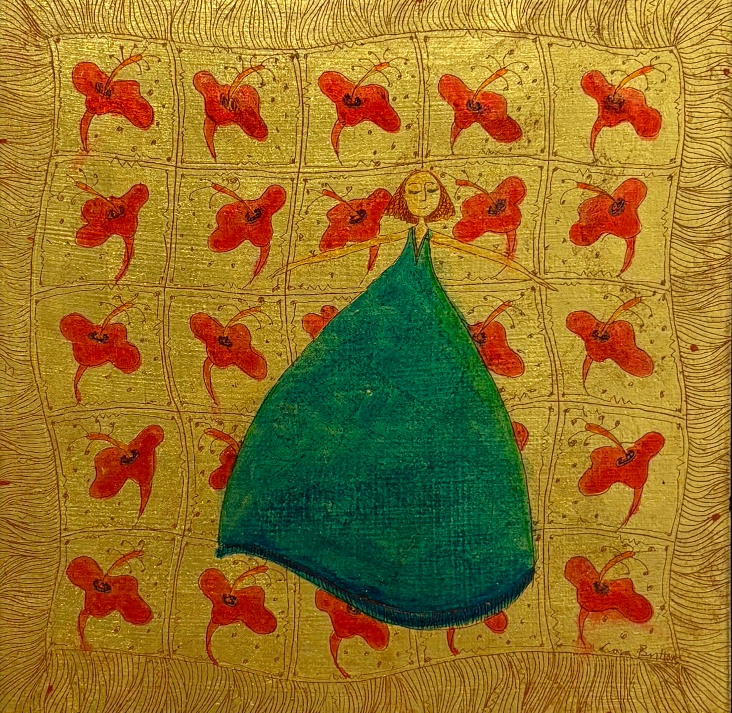 Cora Brittan, On a Hibiscus Quilt, 2011