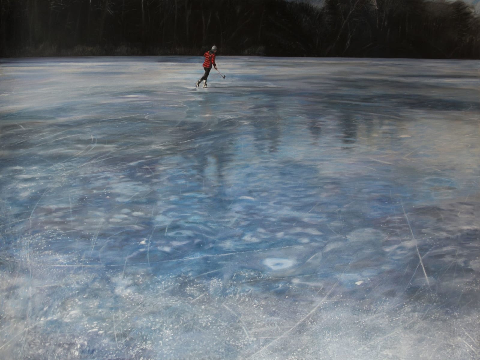 Jennifer Walton, Reflection in Blue Glass, 2017