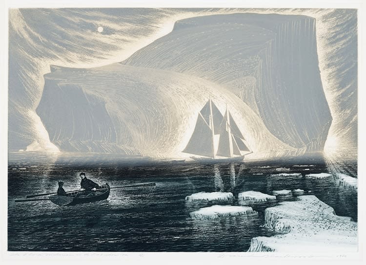 David Blackwood, The Flora Nickerson in the Labrador Sea 1/50, 1982