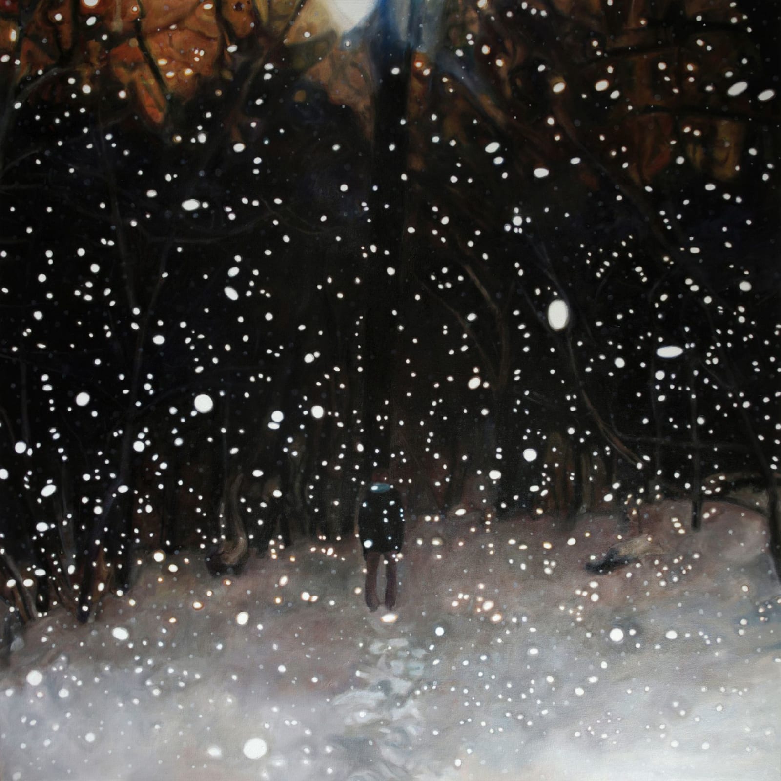 Jennifer Walton, Into the Woods on a Snowy Night, 2016