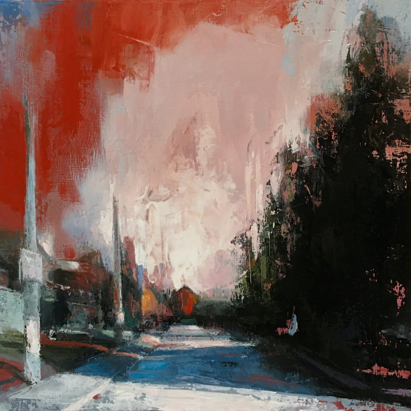 Leslie Norgate, Street with Winter Sky, Marion & Sorauren, 2023