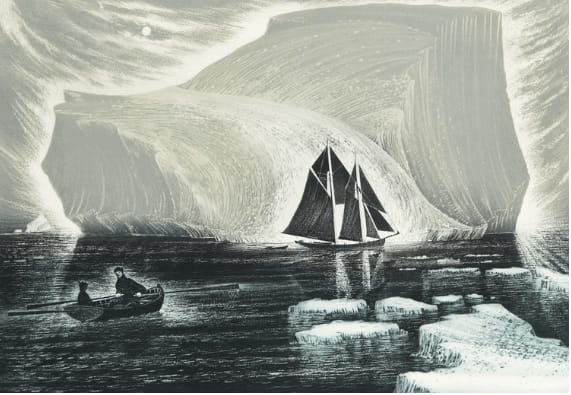 David Blackwood, The Flora Nickerson in the Labrador Sea 1/50, 1982