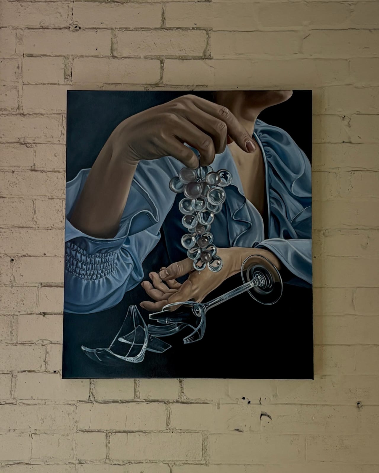 Emily Pope, Crying Over Peeled Grapes, 2024