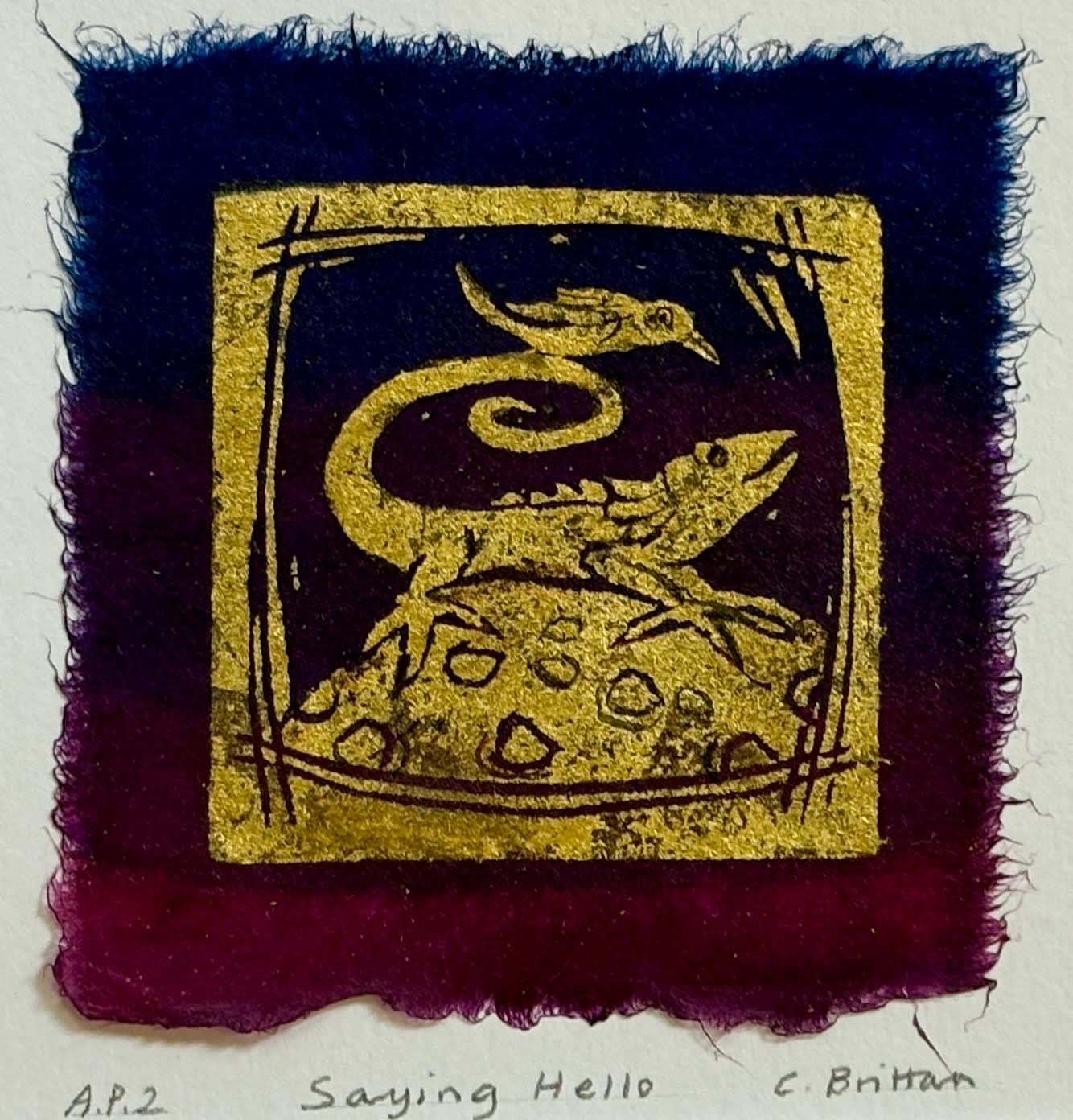 Cora Brittan, Saying hello, 2020