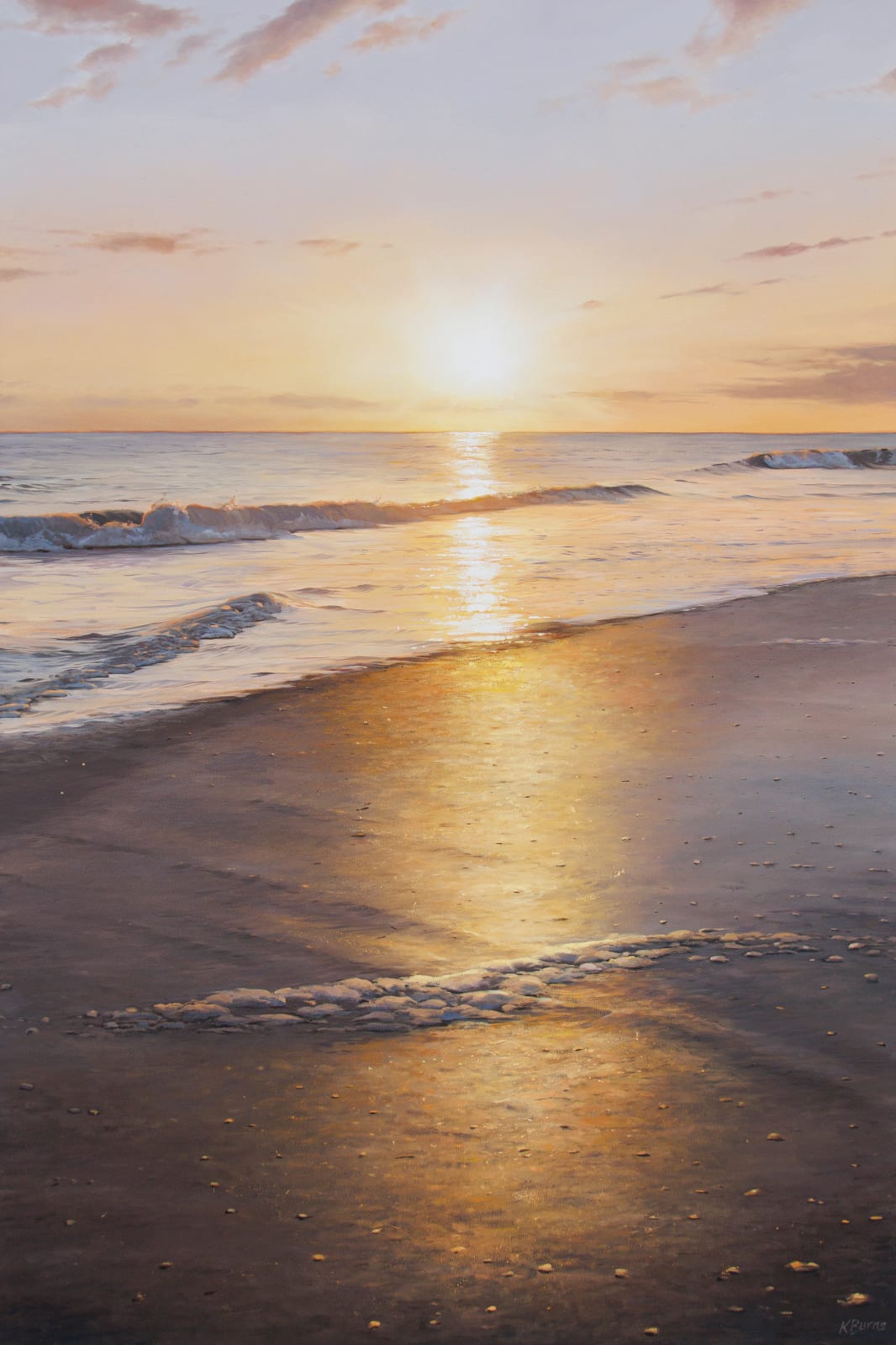 Katharine Burns, Gilded Shore, 2022