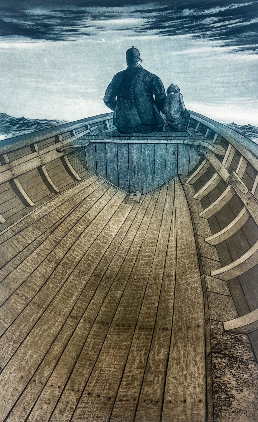 David Blackwood, Summer on Braggs Island 9/25, 1973