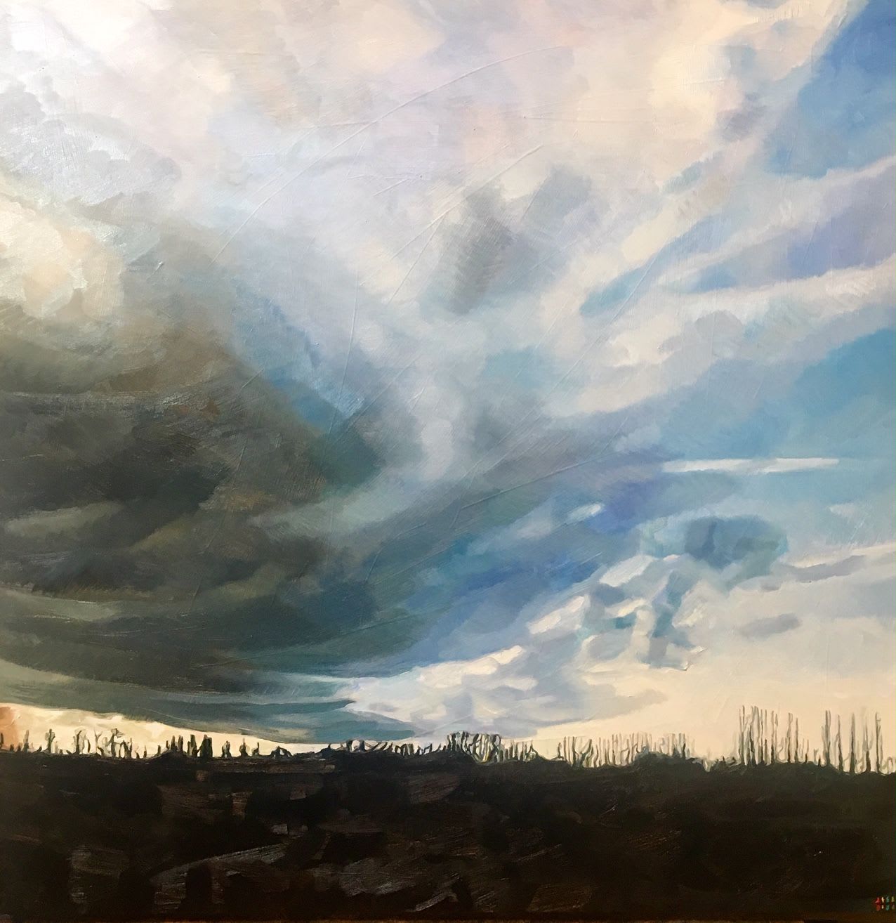Heather Horton, Sky Over Bruges, 2019
