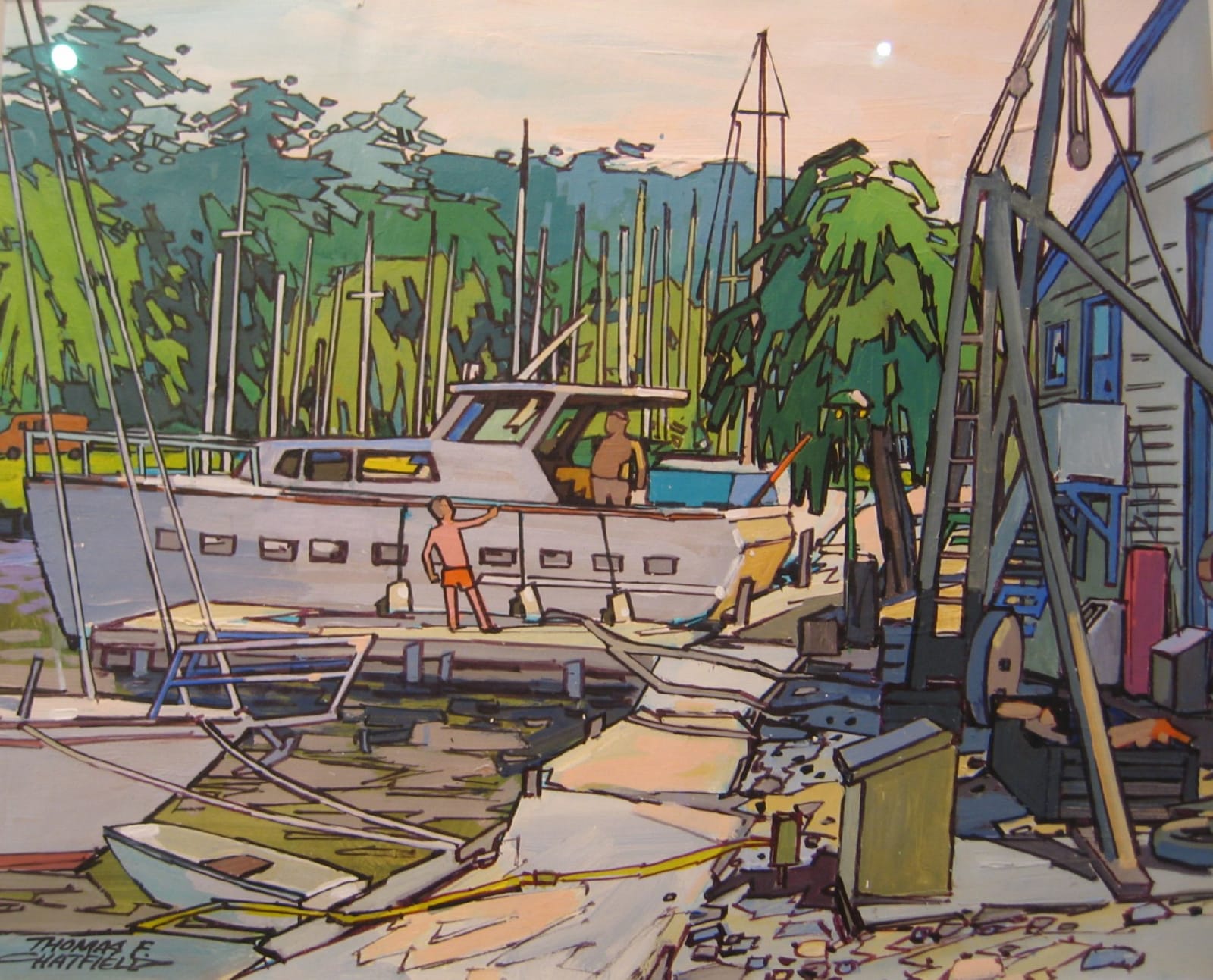 Thomas Chatfield, The Dock, Bronte Harbour, 1984