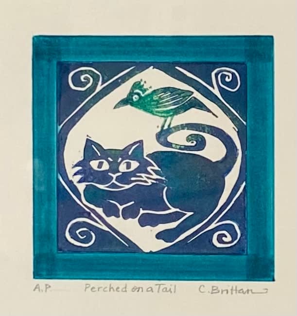 Cora Brittan, Perched on a Tail, 2022