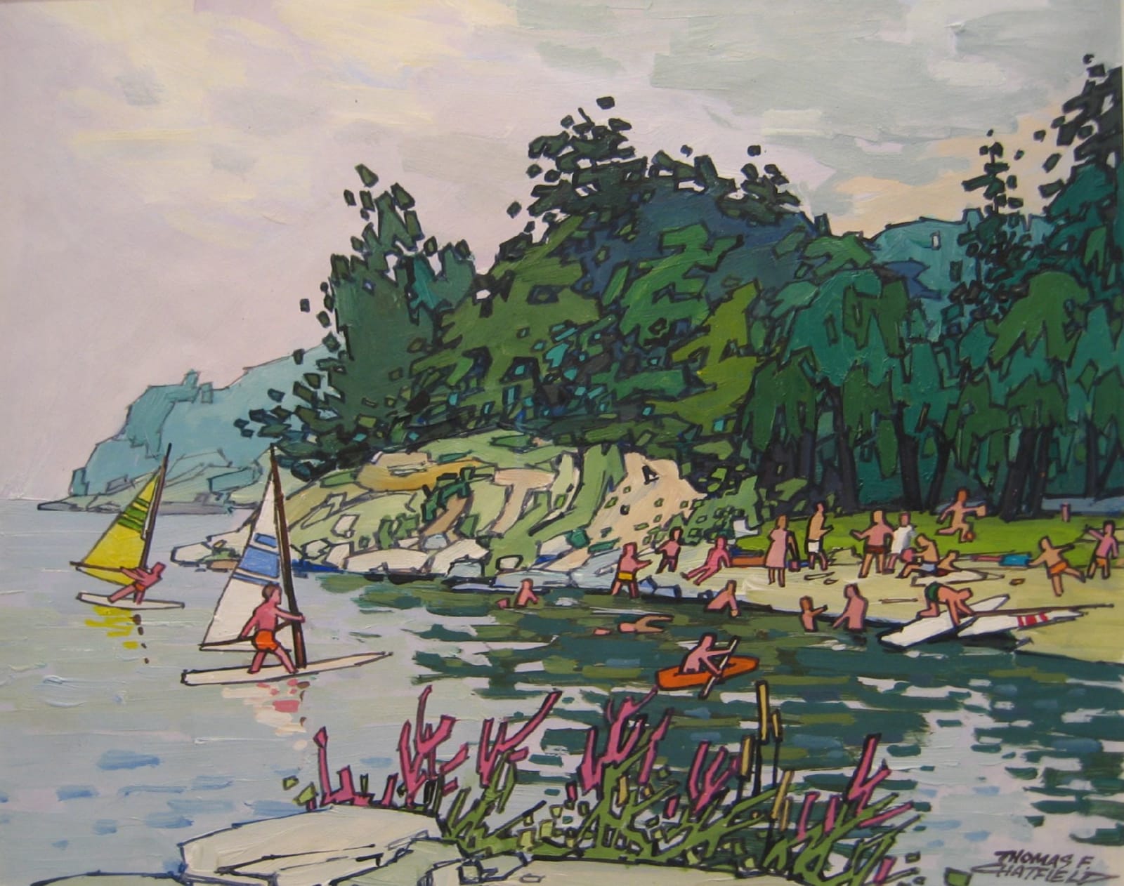 Thomas Chatfield, At the Beach, Bronte, 1984