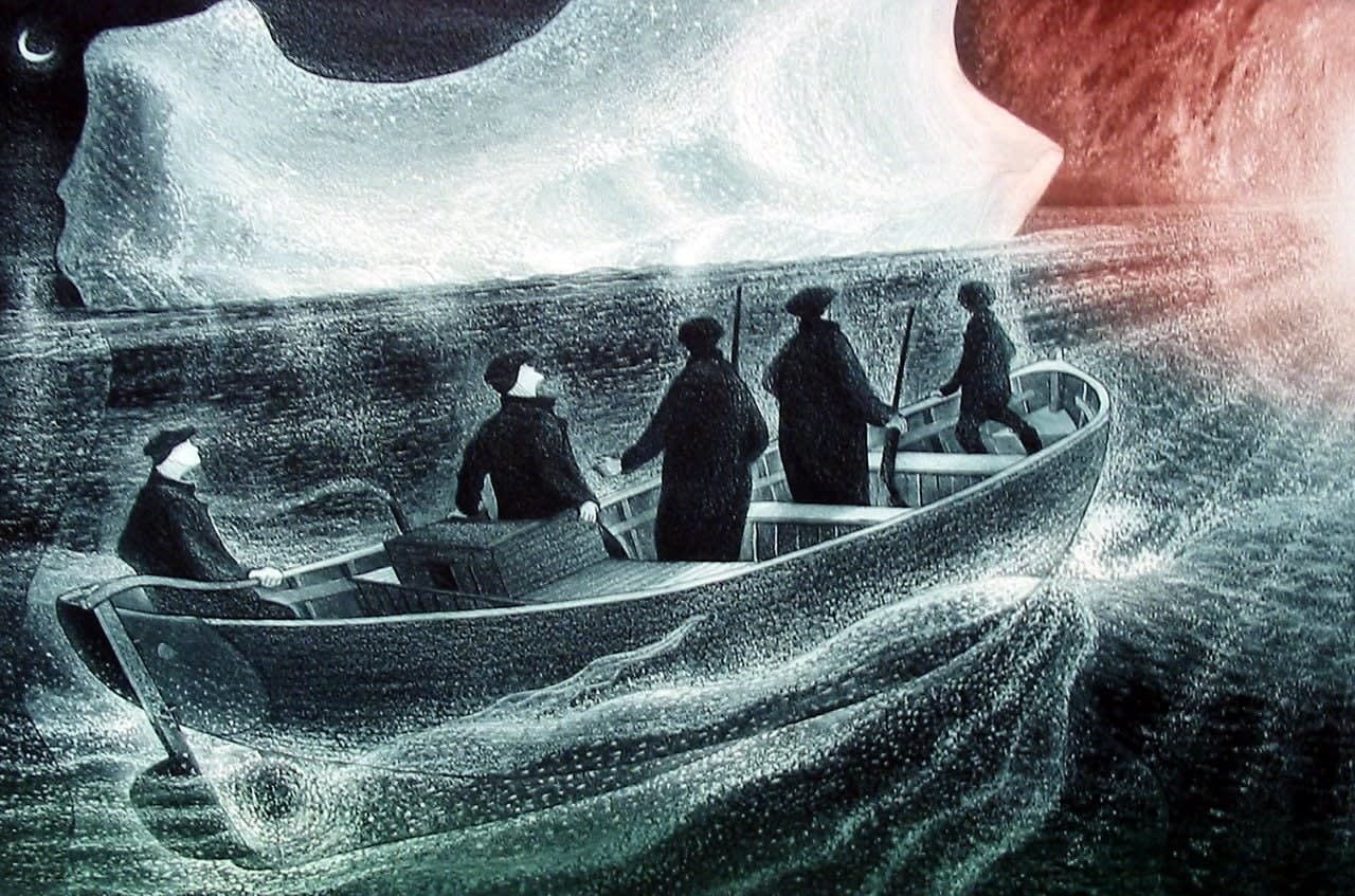 David Blackwood, Seabird Hunters from Pound cove 70/75, 2005