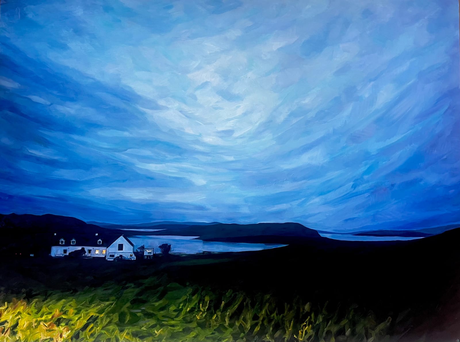Heather Horton, Looking down to the Nicholsons, 5:30 am, 2025