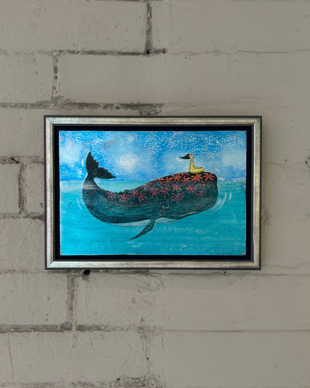 Cora Brittan, On a Flower-Backed Whale, 2018