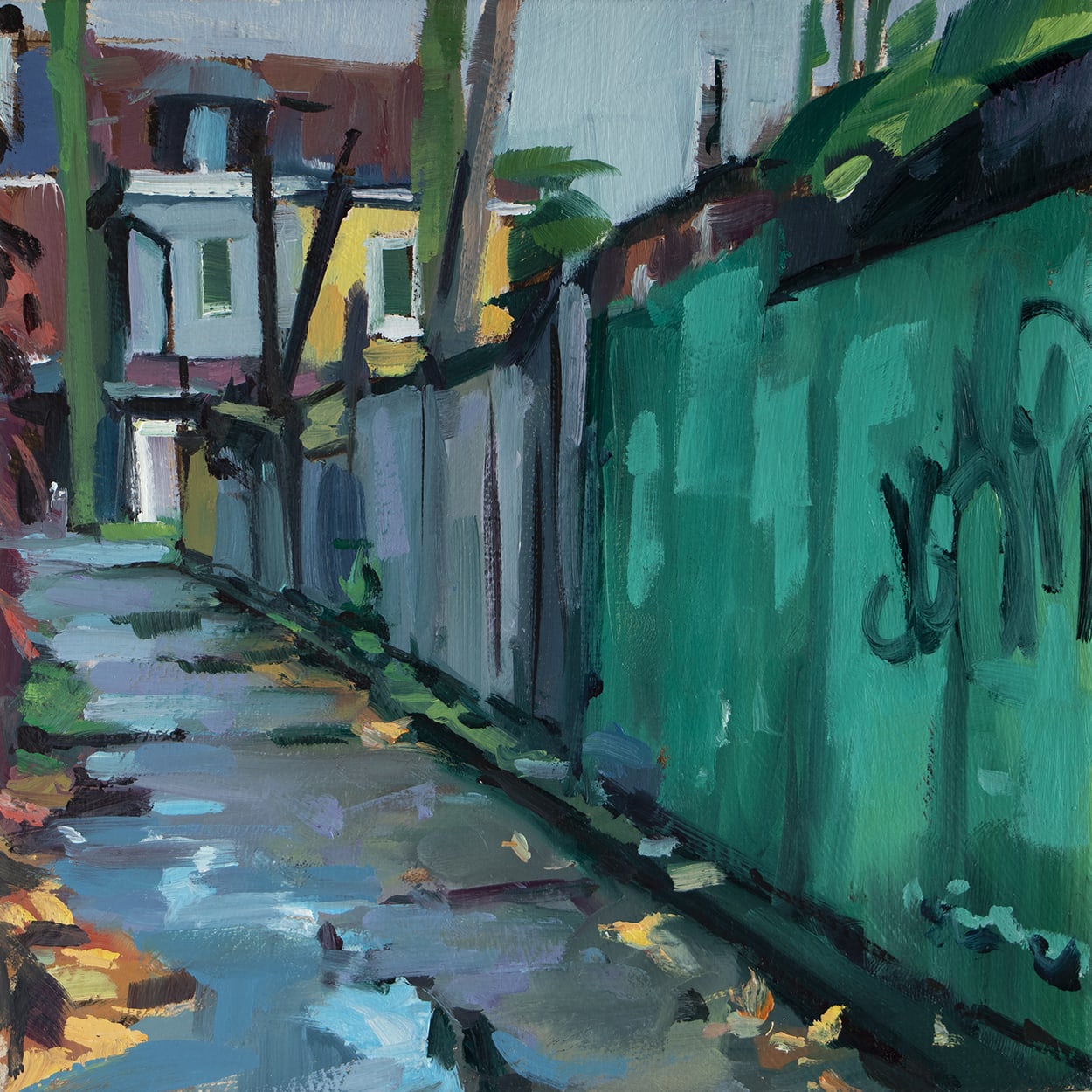 Brian Harvey, Green Fence, 2021