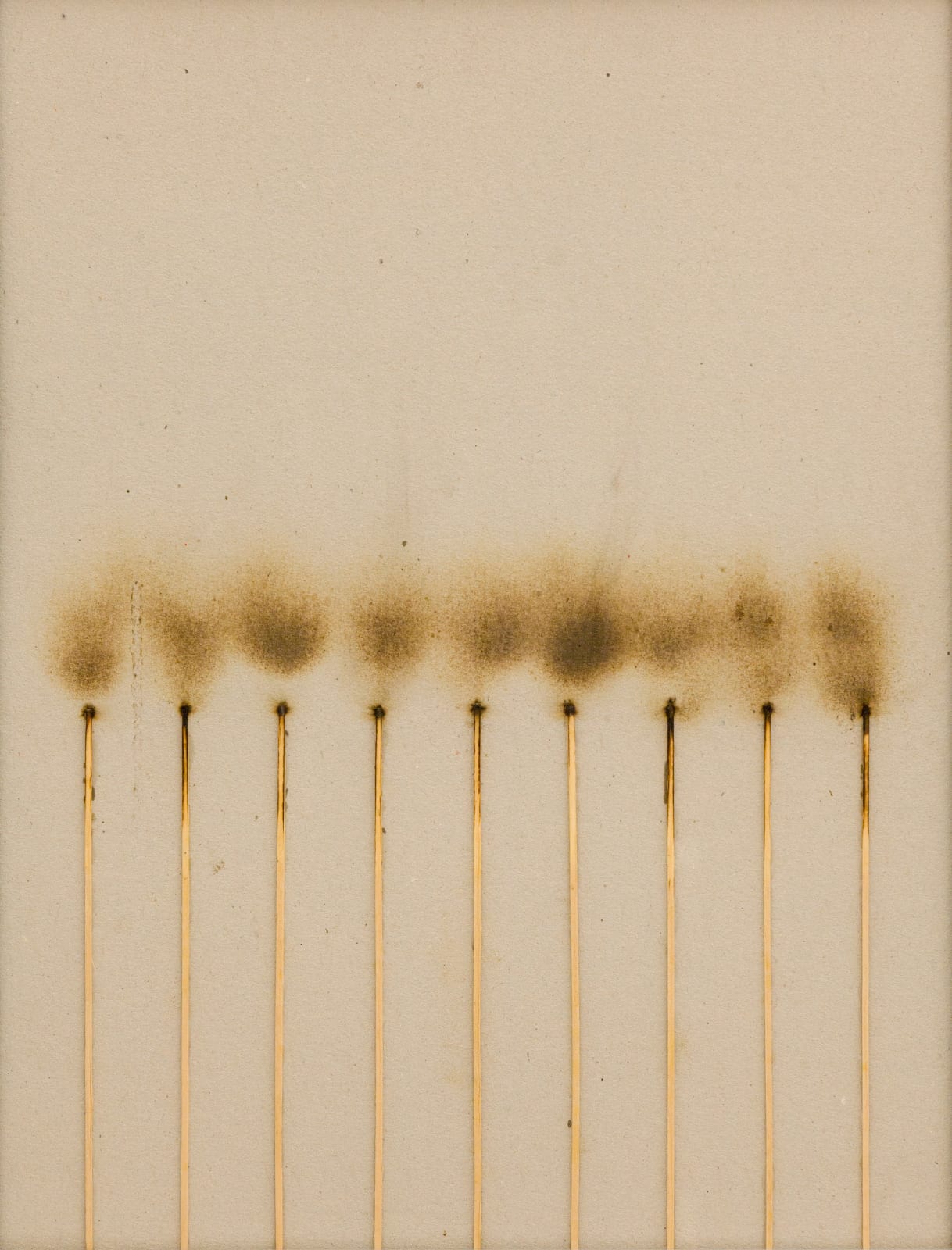 Bernard Aubertin, Dessin de feu , 1974