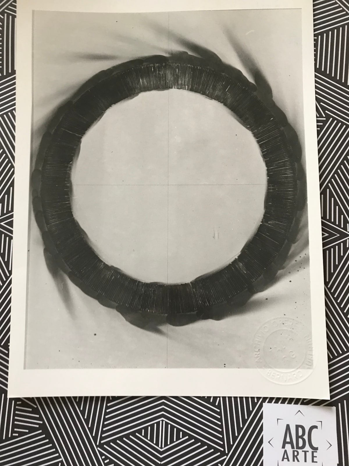 Bernard Aubertin, Dessin de feu circulaire, 1973