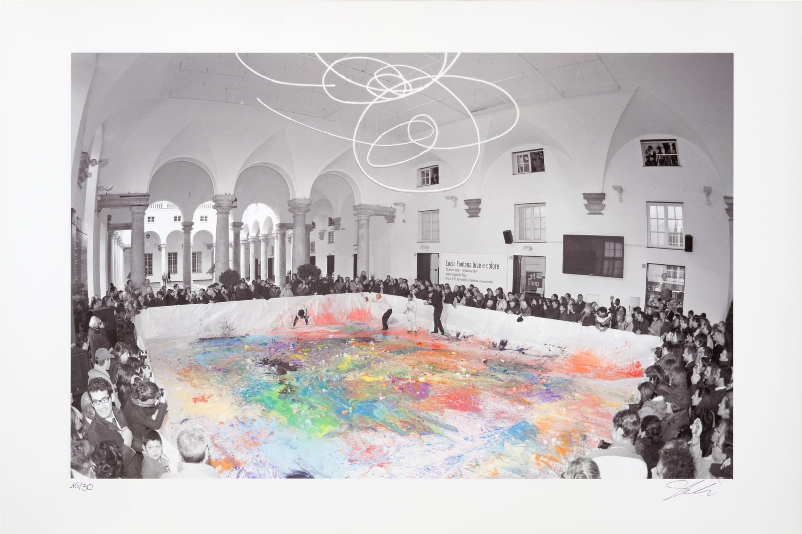 Shozo Shimamoto, Palazzo Ducale Genova Performance Photos, 2008