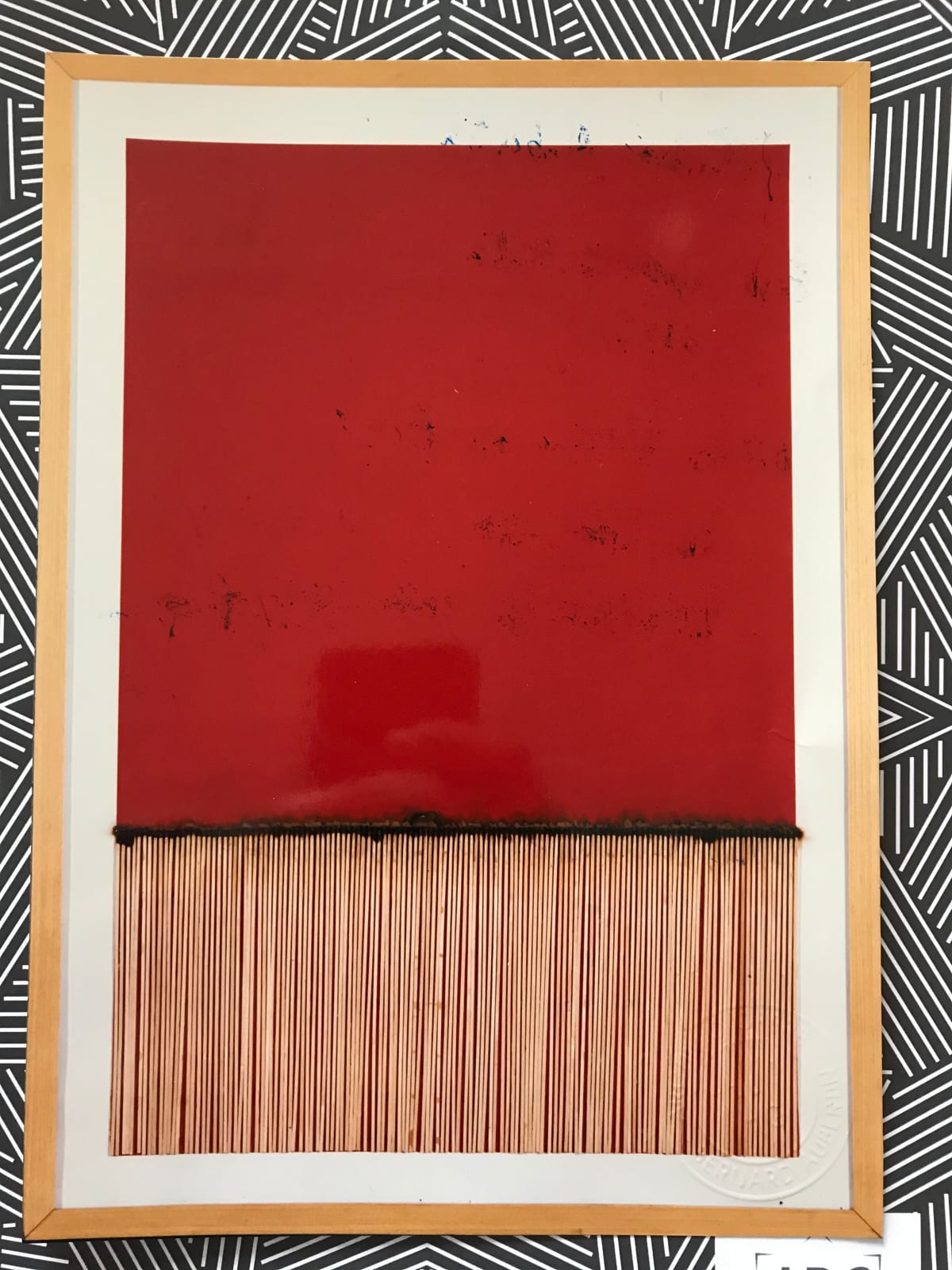 Bernard Aubertin, Dessin de feu, 1974