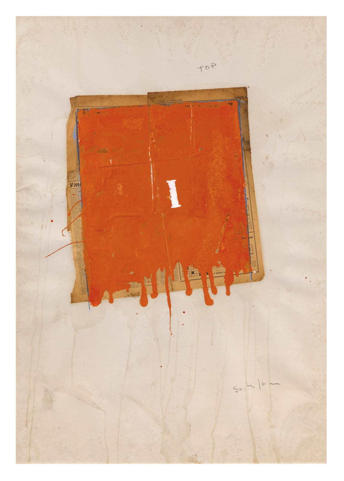 Mario Schifano, Untitled, Eseguita negli anni '70