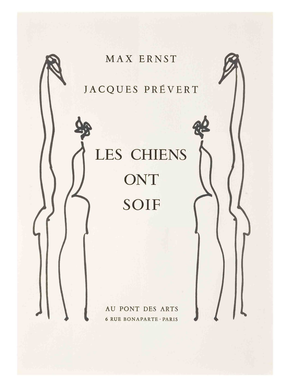 Max Ernst, Les Chiens ont soif prever, 1964