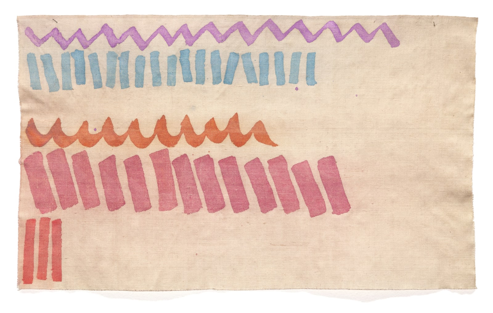 Giorgio Griffa, Cinque segni, 1979