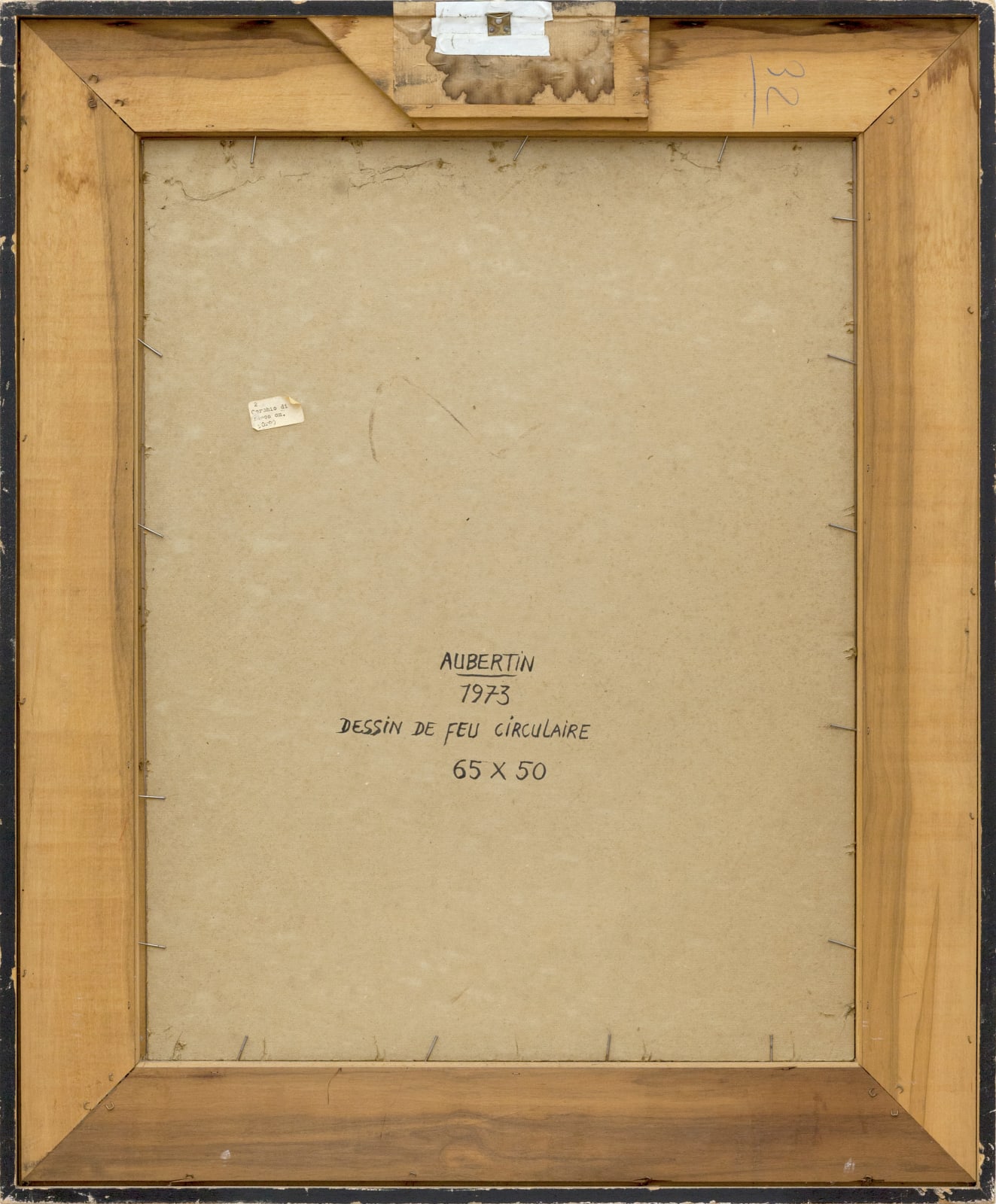 Bernard Aubertin, Dessin de feu circulaire, 1973