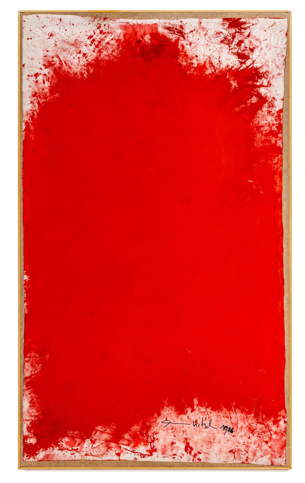 Hermann Nitsch, 18.malaktion Napoli Studio Morra, 1986
