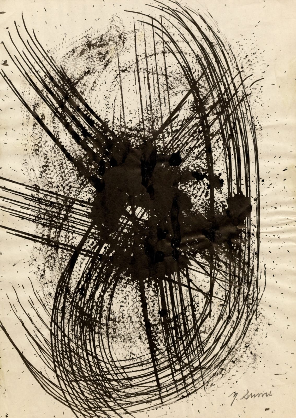 Yasuo Sumi, Untitled, 1958