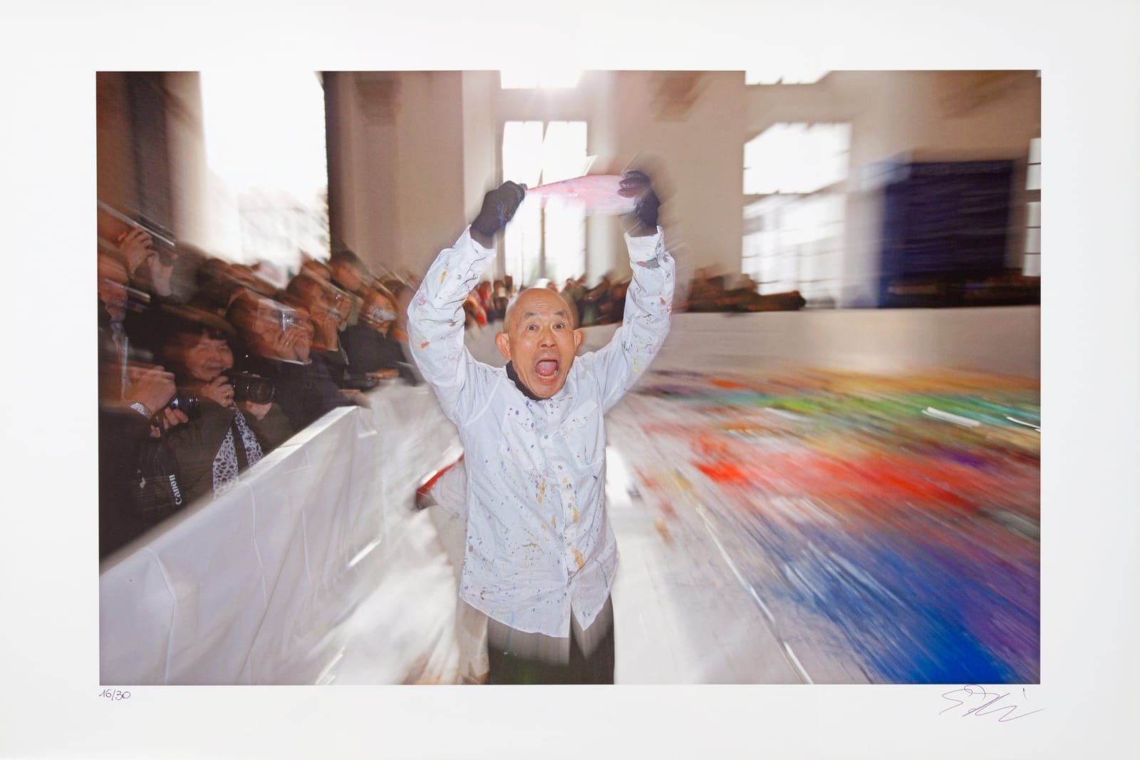 Shozo Shimamoto, Palazzo Ducale Genova Performance Photos, 2008