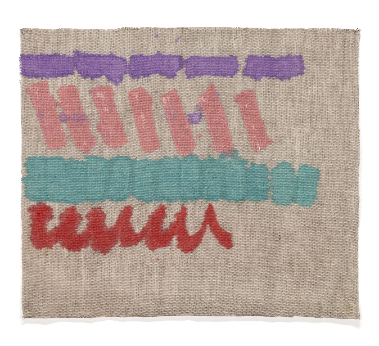 Giorgio Griffa, Quattro colori, 1979