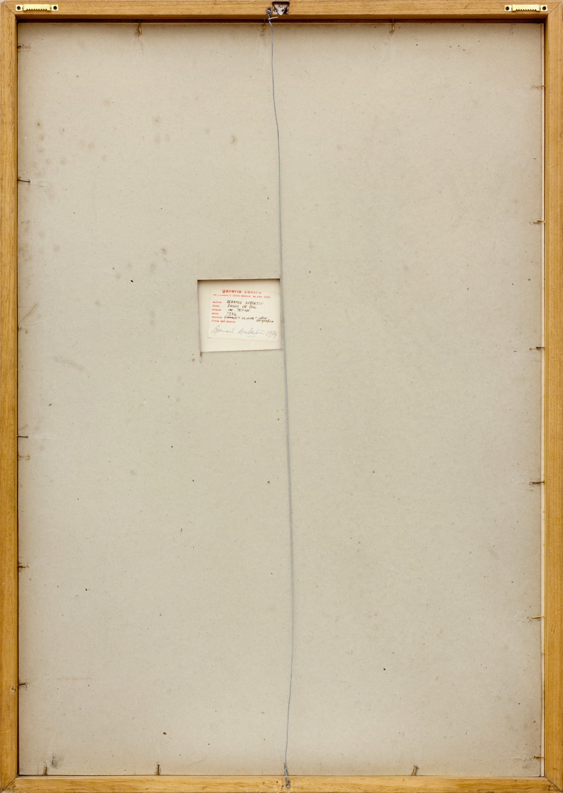 Bernard Aubertin, Dessin de feu, 1974