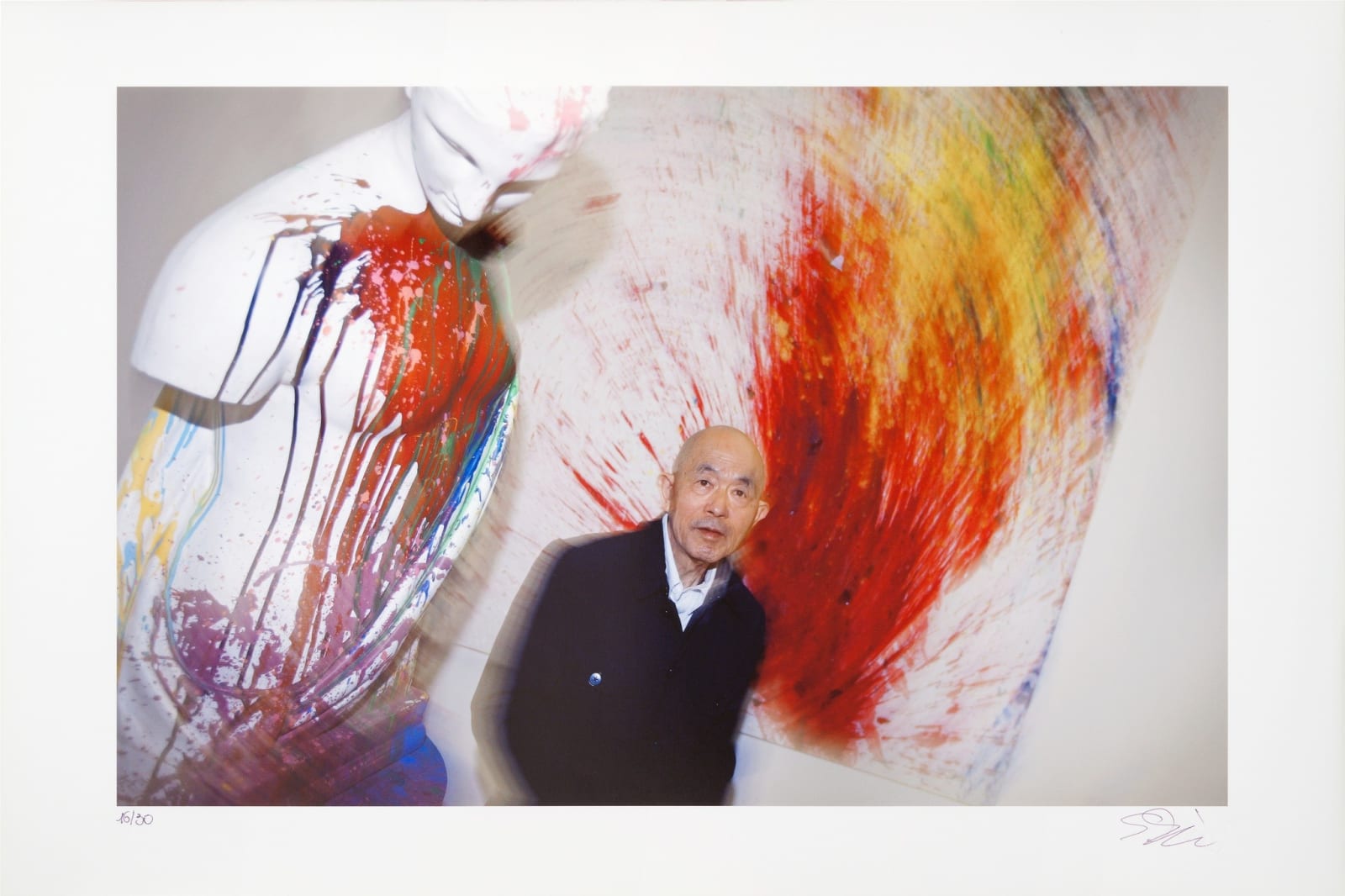 Shozo Shimamoto, Palazzo Ducale Genova Performance Photos, 2008