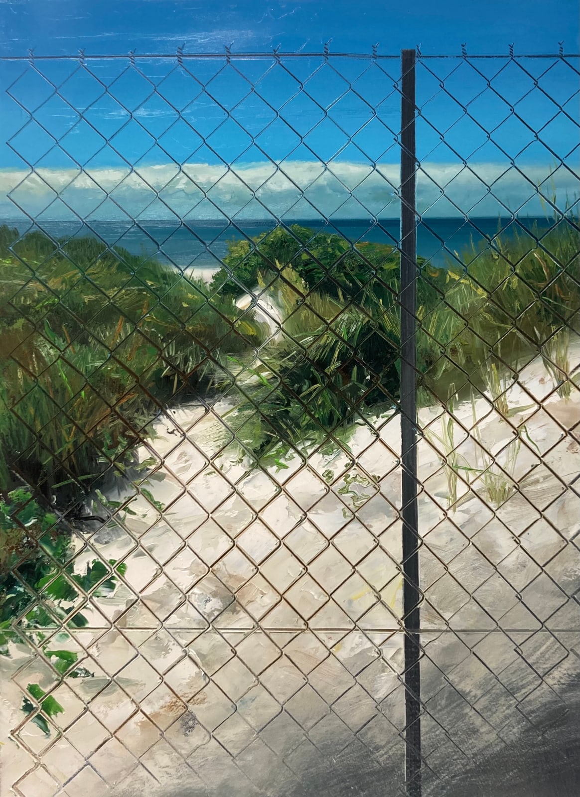 Wilhelm Neusser, Fence/Beach (2126), 2021