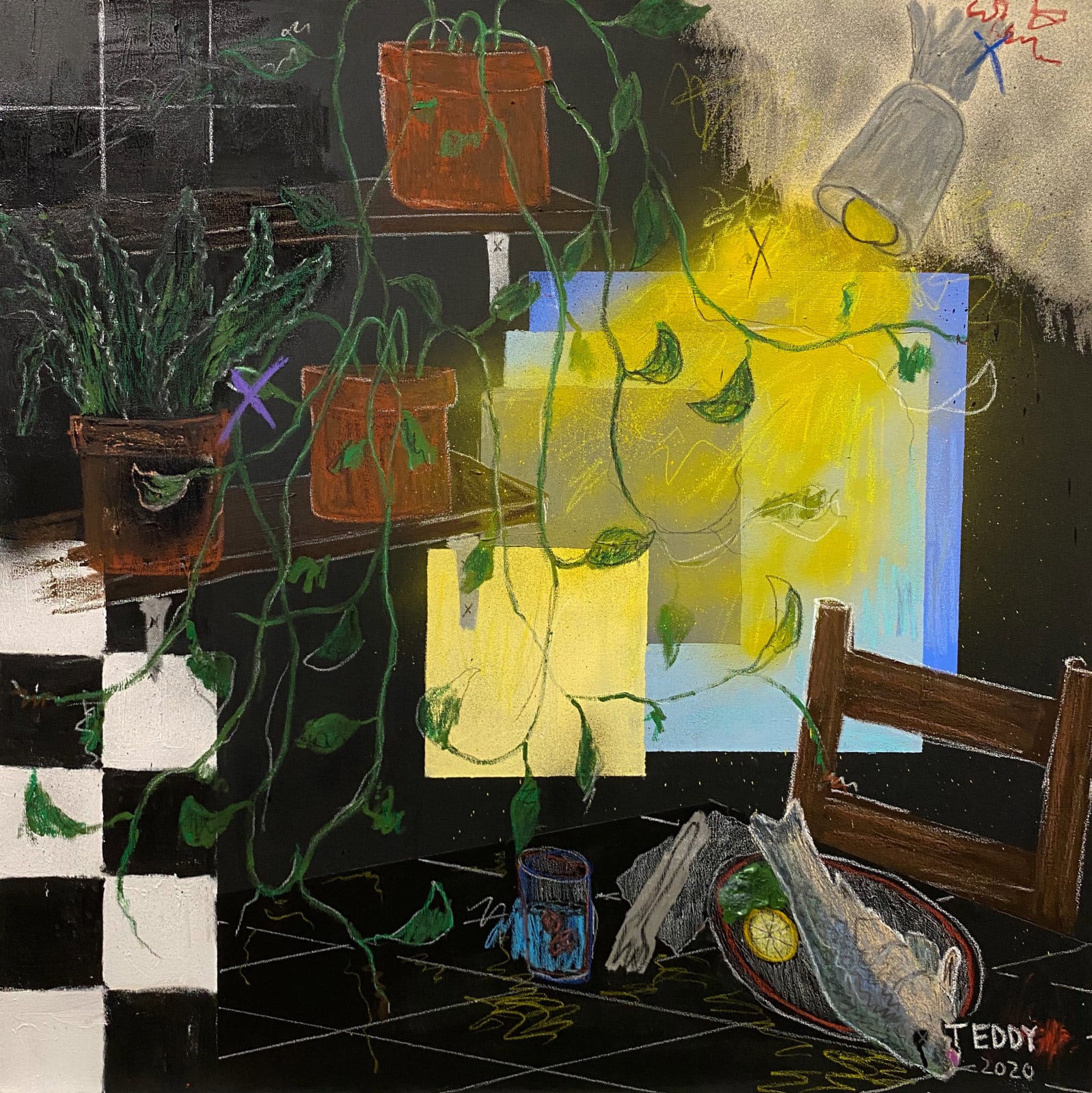 Teddy Benfield, Untitled (Grow Light 4), 2020