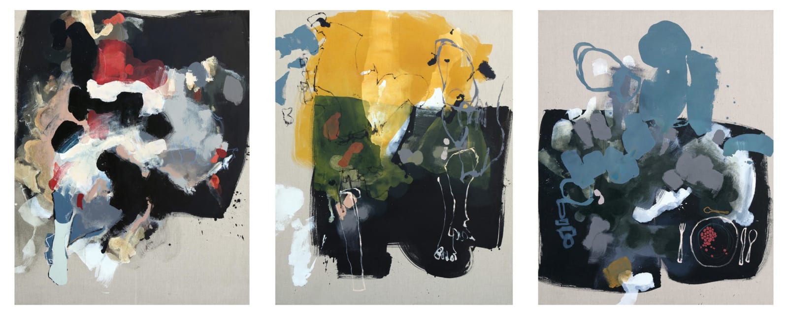 Anna Schuleit Haber, Untitled - Triptych, 2017