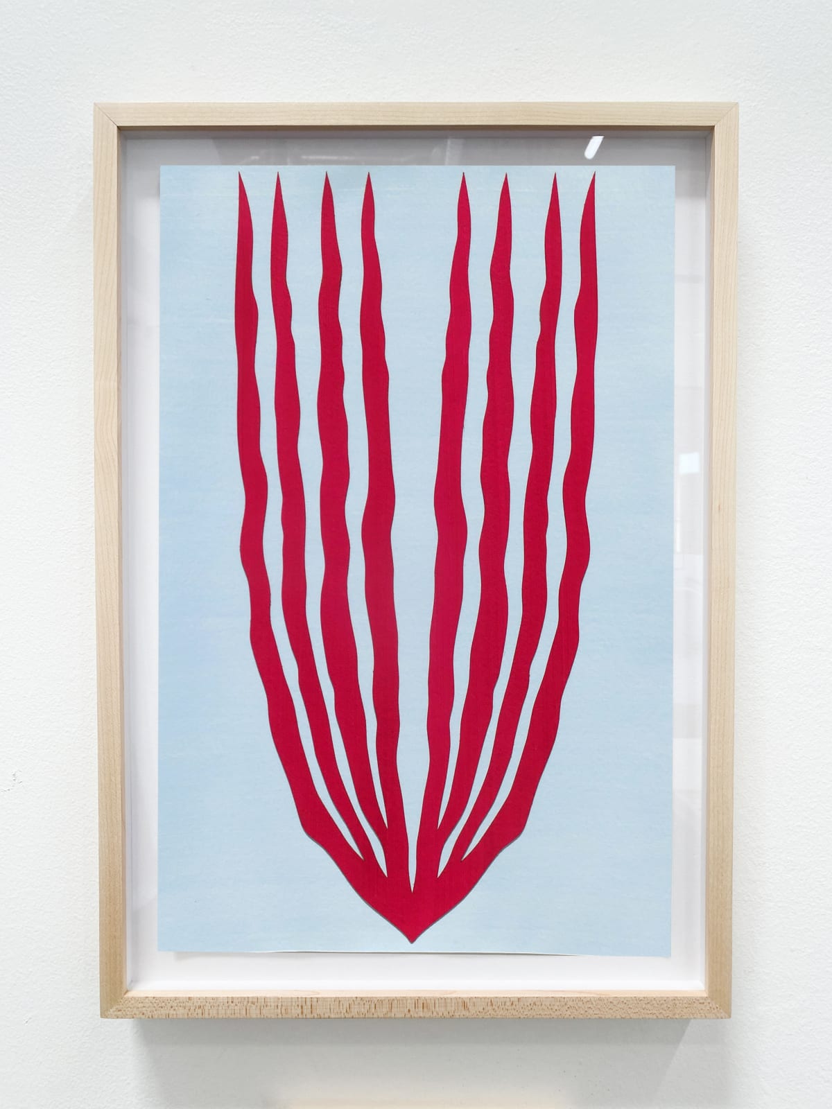 Elspeth Schulze, Palmetto Facing Up (Magenta), 2024