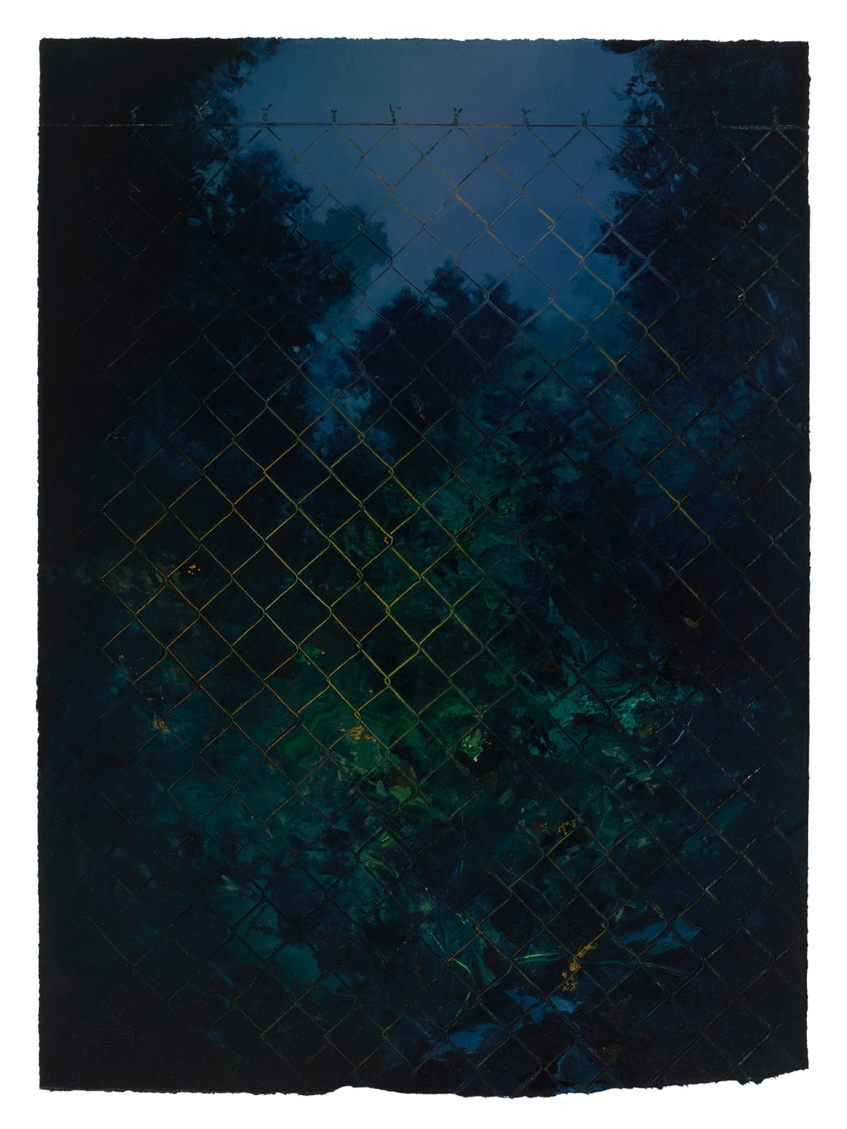 Wilhelm Neusser, Fence/Night (2228), 2022