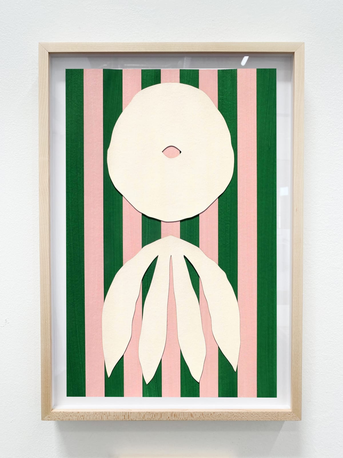 Elspeth Schulze, Striped Pair (Ivory), 2024