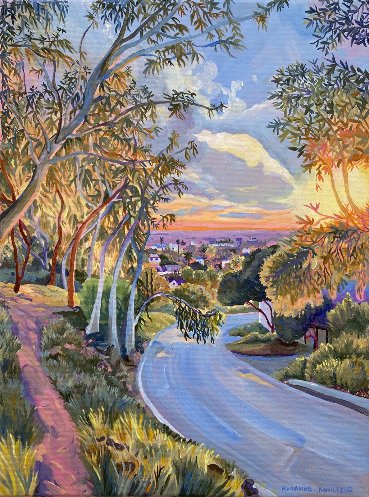 Katharine Konietzko, Eucalyptus Sunset, 2024