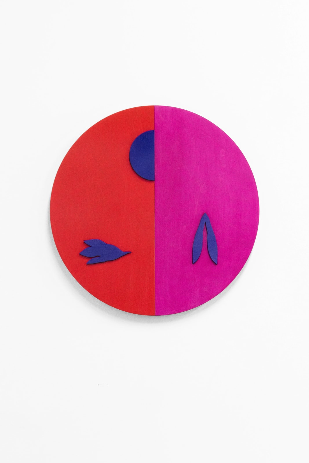 Elspeth Schulze, Split Circle (Fuchsia, Ruby), 2024